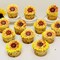 60 PCS Edible Sunflower Cupcake Toppers Edible Flowers Cake Decorations